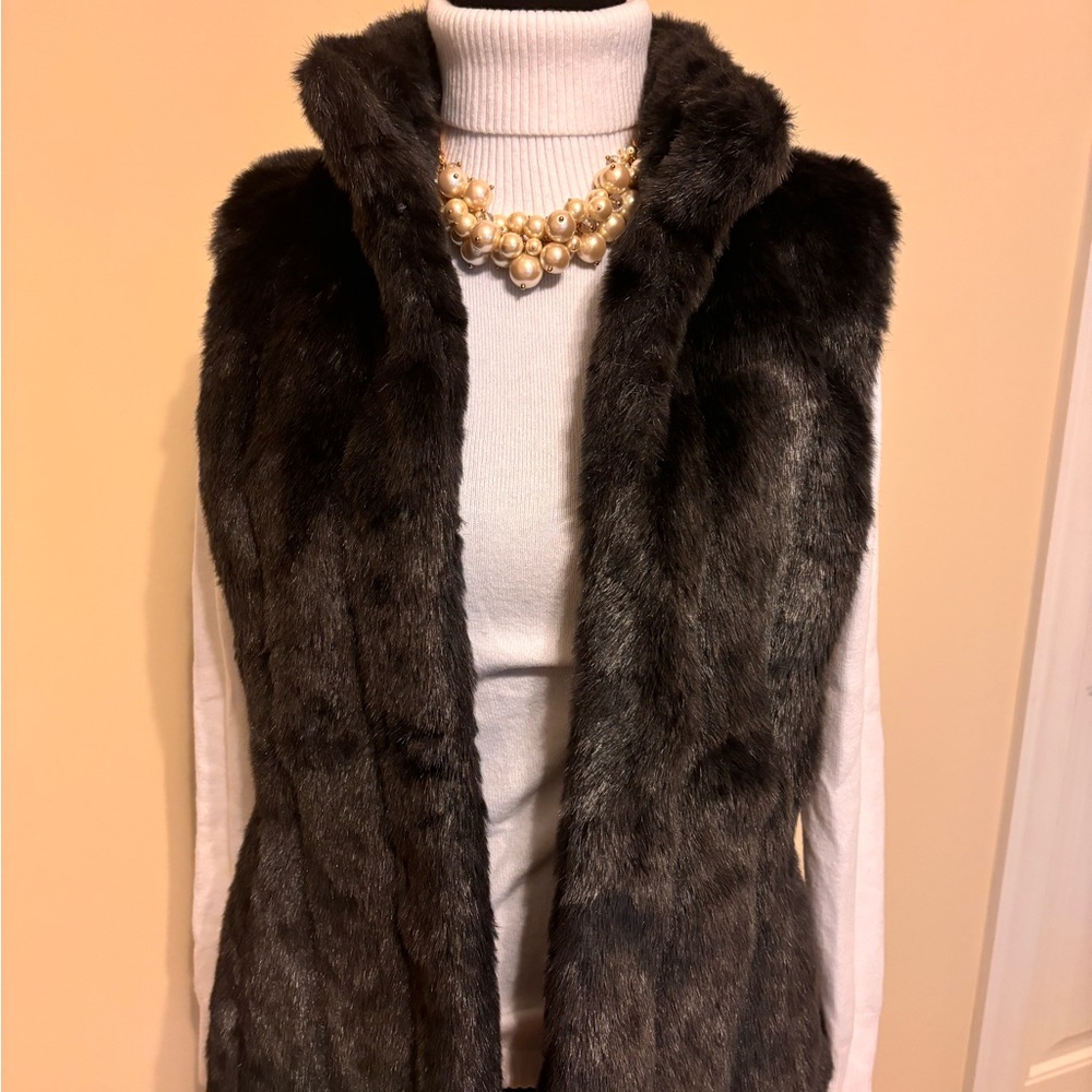 Banana Republic Faux Fur Vest